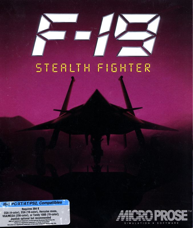 F-19 Stealth Fighter box art for Atari ST
